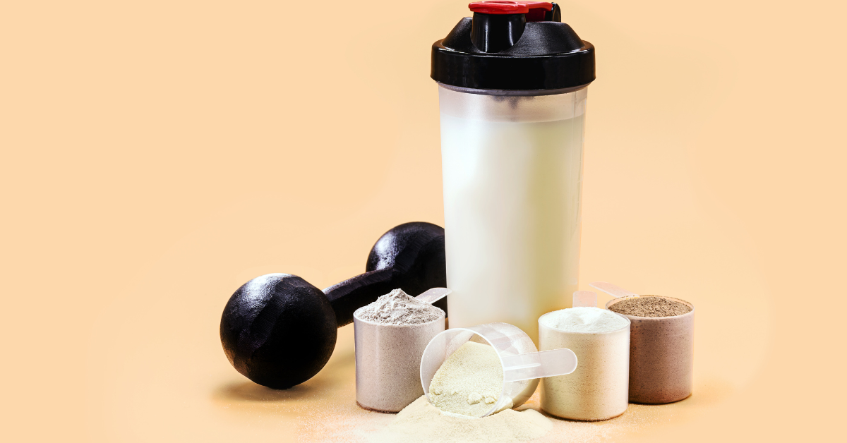 Best Protein Powder for Women is an aesthetically beautiful arrangement of several protein powders put in spoons.